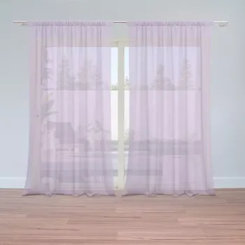 Záclona Sablio Záclony Světle fialová: 2 ks - 150x250 cm - Sablio