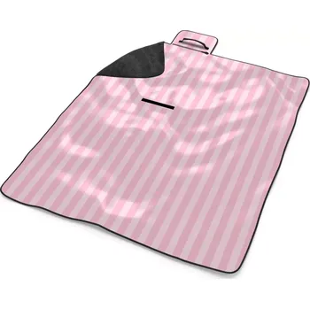 deka Sablio Plážová deka Růžové pruhy: 200x140 cm