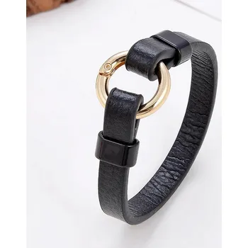 Náramek Elegantní kožený párový šňůrkový náramek | šperk - Styl C , 21 cm