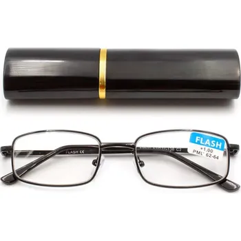 Brýle na čtení Dioptrické brýle v pouzdru Flash 9500/ +5,00 BLACK
