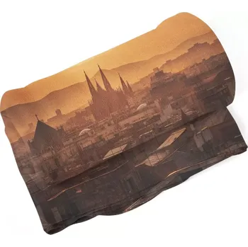 deka Deka Barcelona Night Skyline - Sablio - 150x120 cm