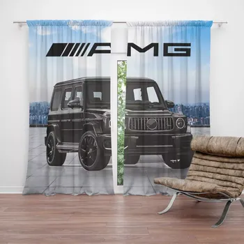 Závěs Sablio Závěsy AMG auto: 2 ks - 140x250 cm - Sablio