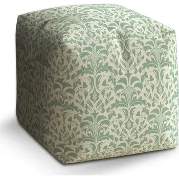Taburet Sablio Taburet Cube Královská zeleň: 40x40x40 cm