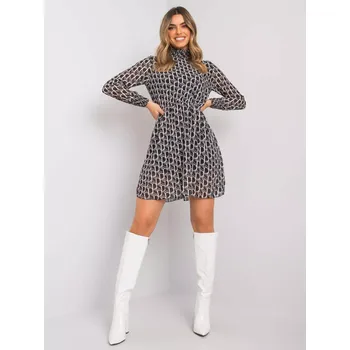 Dámské šaty WN SK 18951 šaty.41X černobíle S/M