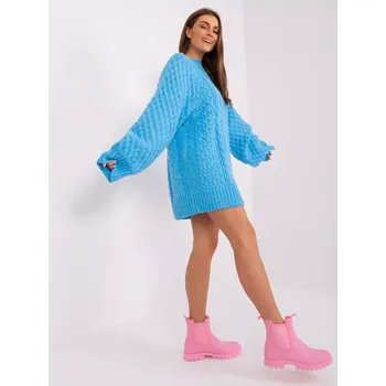 Dámský svetr Propojka AT SW 2367 2.64P modrá jedna velikost