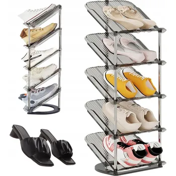 Botník Bedee 21 x 101 x 101 cm kovová, odstíny šedé