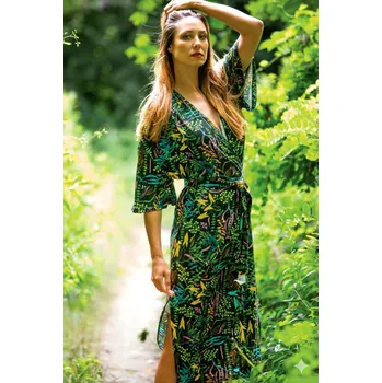 Dámský župan Klíč LGL 574 A26 3/4 S-XL dámský župan tmavě zelená S/M