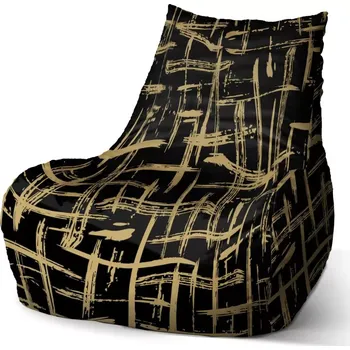Sedací pytel Sedací vak Bean Zlaté malování - Sablio - 60 x 70 x 70 cm