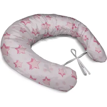 Kojící polštář Sablio Těhotenský polštář Růžové hvězdy