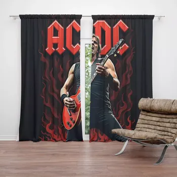 Závěs Sablio Závěsy ACDC Kytarista: 2ks 140x250cm
