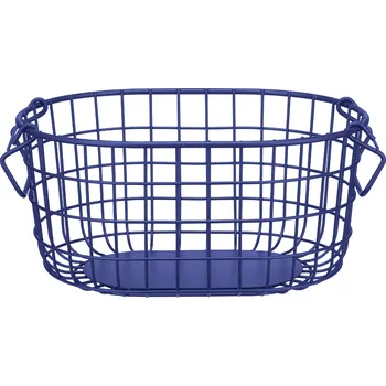 chlebník Blomus KAGO oválný úložný košík S tmavě modrý