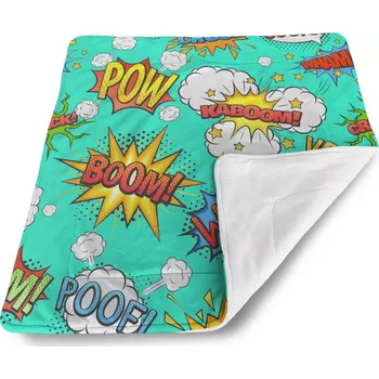 Dětská deka Sablio Dětská deka pro miminko Komiks - 80x100 cm