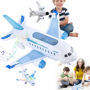 autíčko HRAČKA LETADLO SE SVĚTLEM A ZVUKEM - VZDĚLÁVACÍ MODEL PRO DĚTI