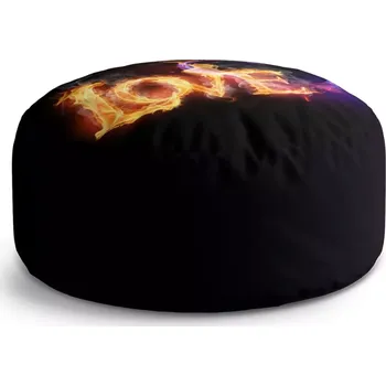 Taburet Sablio Kulatý taburet Circle Love: 38x48 cm - Sablio