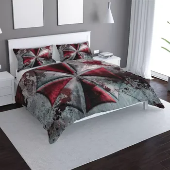 Povlečení Saténové povlečení Resident Evil Umbrella Corporation Steel - Sablio - 140x220 / 90x70