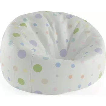 Sedací pytel Sablio Sedací vak Cocoon Tříbarevné puntíky - 115 x 75 cm x 45 cm - Sablio