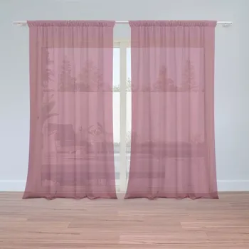 Sablio Záclony Vínová: 2 ks - 150x250 cm - Sablio