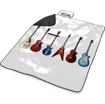 deka Sablio Plážová deka Kytary 2: 200x140 cm