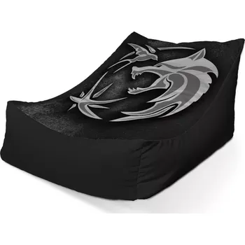 Sedací pytel Sablio Sedací vak Lounge Zaklínač Šedý abstrakt - 80 x 95 x 50 cm