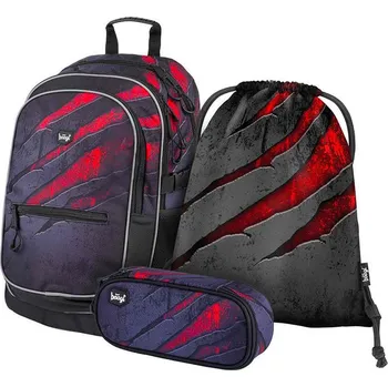 Školní batoh BAAGL Školní set Core Láva A-31338S