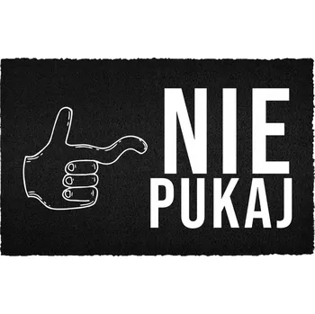Rohožka Vstupní rohožka 40x60 cm černá kokosová s humorem NEKLEPAT zábavná