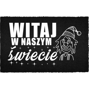 Rohožka Vstupní rohožka 40x60 cm černá kokosová - Vítejte u nás