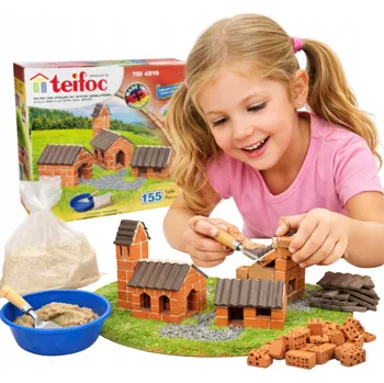 ostatní stavebnice Stavebnice Cihliček Stavebnice pro děti Teifoc Vesnice 155 dílků