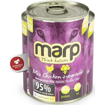 Krmivo pro psa Marp Holistic Dog konzerva MIX Chicken & Vegetable SET 6x 400 g