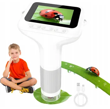 100-1000X DIGITÁLNÍ MIKROSKOP VZDĚLÁVACÍ S 3" IPS DISPLEJEM