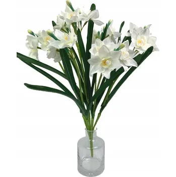 umělá květina NARCIS NARCIS 60 cm bílá