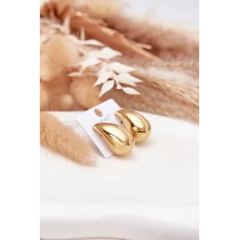 Náušnice Boto Ženské náušnice z chirurgické oceli Velké kapky Barva: Zlatá, Velikost: ONE SIZE