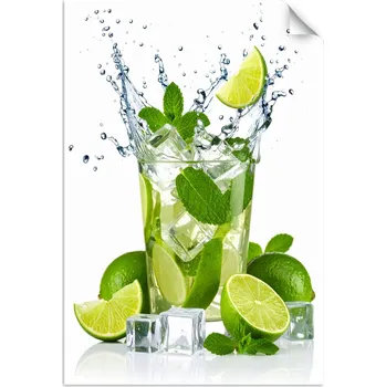 Fototapeta Samolepící plakát do kuchyně nebo baru, Koktejl Limetka Mojito Ovoce 90x130