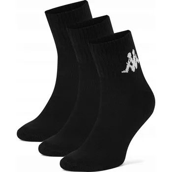 Pánské ponožky Kappa ponožky krátké unisex černé Z4444_AW24 (3-PACK)