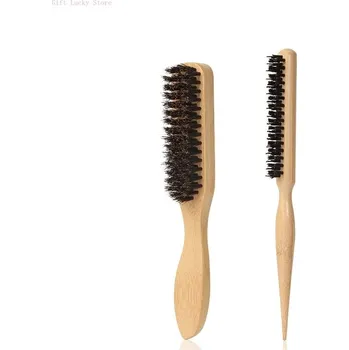 Dřevěný štětinový kartáč antistatický | péče o vlasy - Sada B