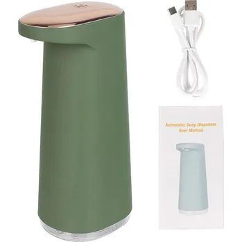 Dávkovač mýdla Automatický bezdotykový dávkovač mýdla | koupelnový doplněk 2 ks - Tmavě zelená
