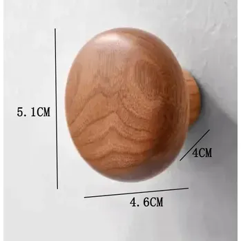 Věšák Dřevěný háček na oblečení na stěnu | nástěnný věšák - oblost