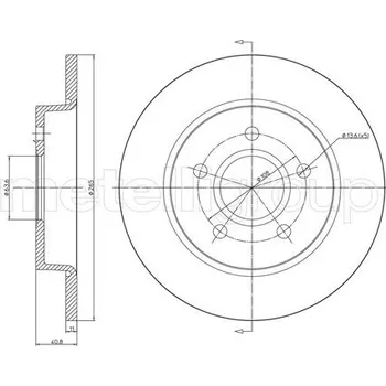 Brzdový kotouč Brzdový kotouč METELLI 23-0688C