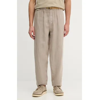 Pánské kalhoty Lněné kalhoty Aeronautica Militare PA1712UCT04293 béžová 80X, vel. 54