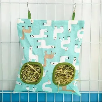 Krmící pytel na seno pro králíky a morčata | Krmítko pro hlodavce - A