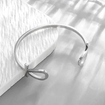 Náramek Vintage široký otevřený unisex náramek | šperk - AL20441-Stříbrná