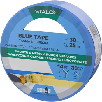 Páska lepící, maskovací, 30 mm x 25 m, modrá, STALCO