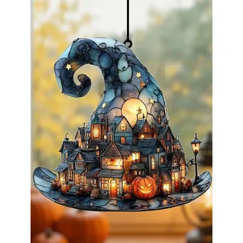 Party dekorace Halloweenská dekorace čarodějnický klobouk závěsný | party doplněk