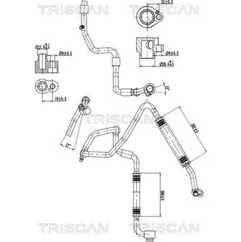 Vedení klimatizace Vysokotlaké / nízkotlaké vedení, klimatizace TRISCAN 9010 29138