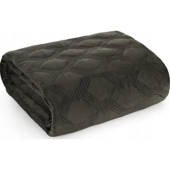 Prostěradlo Přehoz na postel Eurofirany velur 170 cm x 210 cm béžový