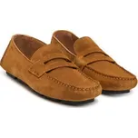 Mokasíny Calvin Klein Square Driver Suede HW0HW02844 Hnědá 41