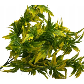 umělá květina Větvička zelená žlutá UMĚLÉ KVĚTINY DEKORACE