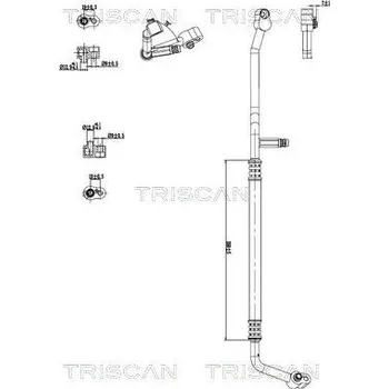 Vedení klimatizace Vysokotlaké / nízkotlaké vedení, klimatizace TRISCAN 9010 29129