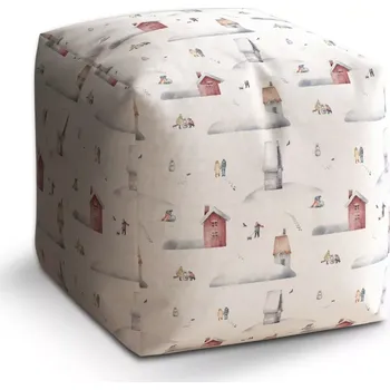 Taburet Sablio Taburet Cube Zimní radovánky: 40x40x40 cm