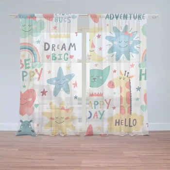 Záclona Sablio Záclony Happy day: 2 ks - 150x250 cm - Sablio