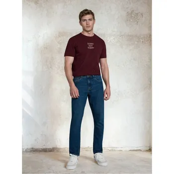 Pánské džíny Sinsay - Džíny regular fit s efektem oprání - námořnická modrá - 269HR-59J - 269HR-59J-36